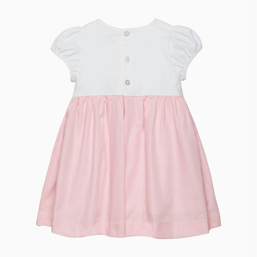 Baby Rose Hand Smocked Dress in Pink