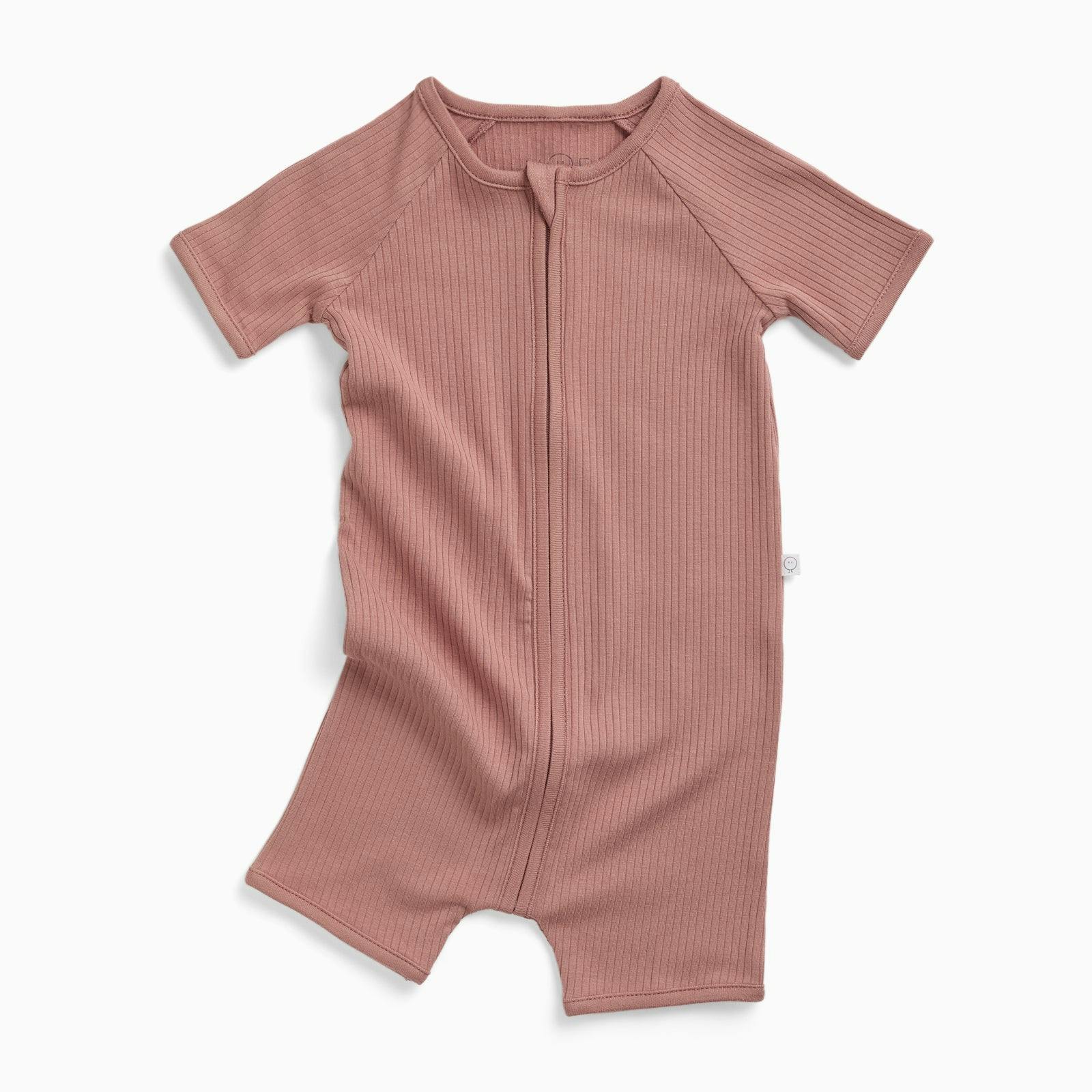 Ribbed Zip Summer Pajamas