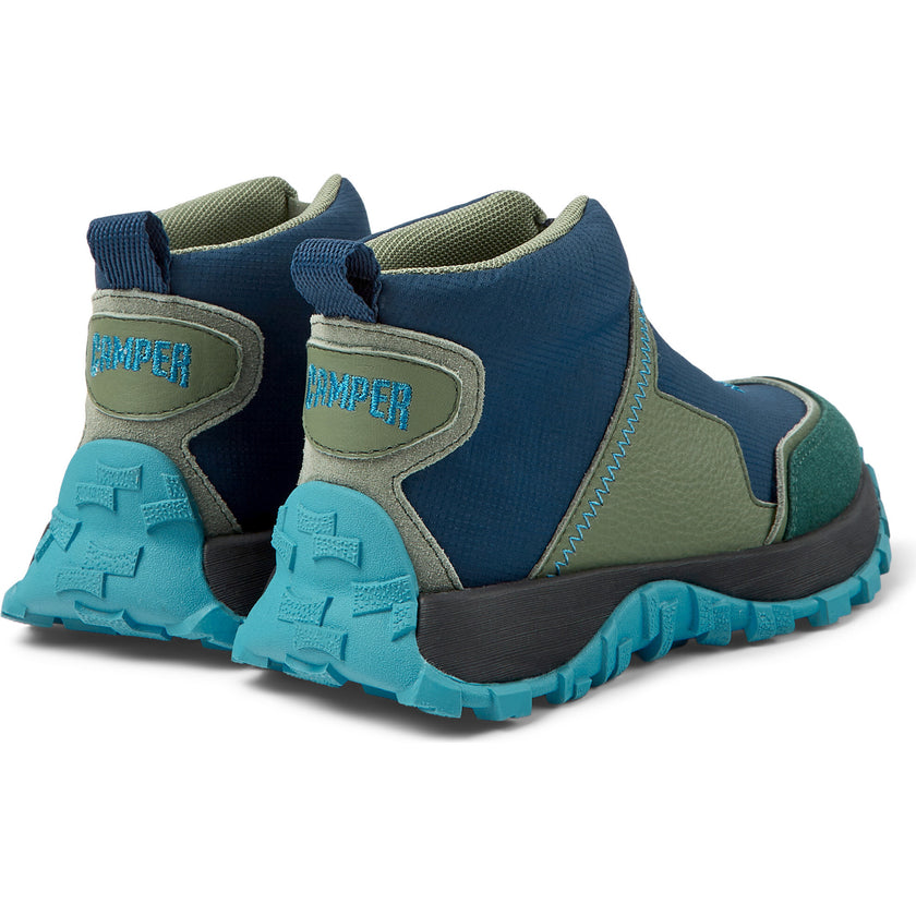 Drift Trail Textile And Leather Sneakers, Blue