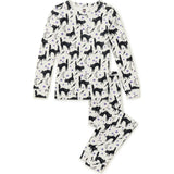 Goodnight Halloween Print Pajama Set, Red