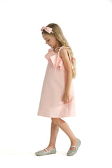 Pink Petulla Off Shoulder Ruffle Dress