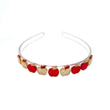 Apples Glitter Red Gold Headband -BTS