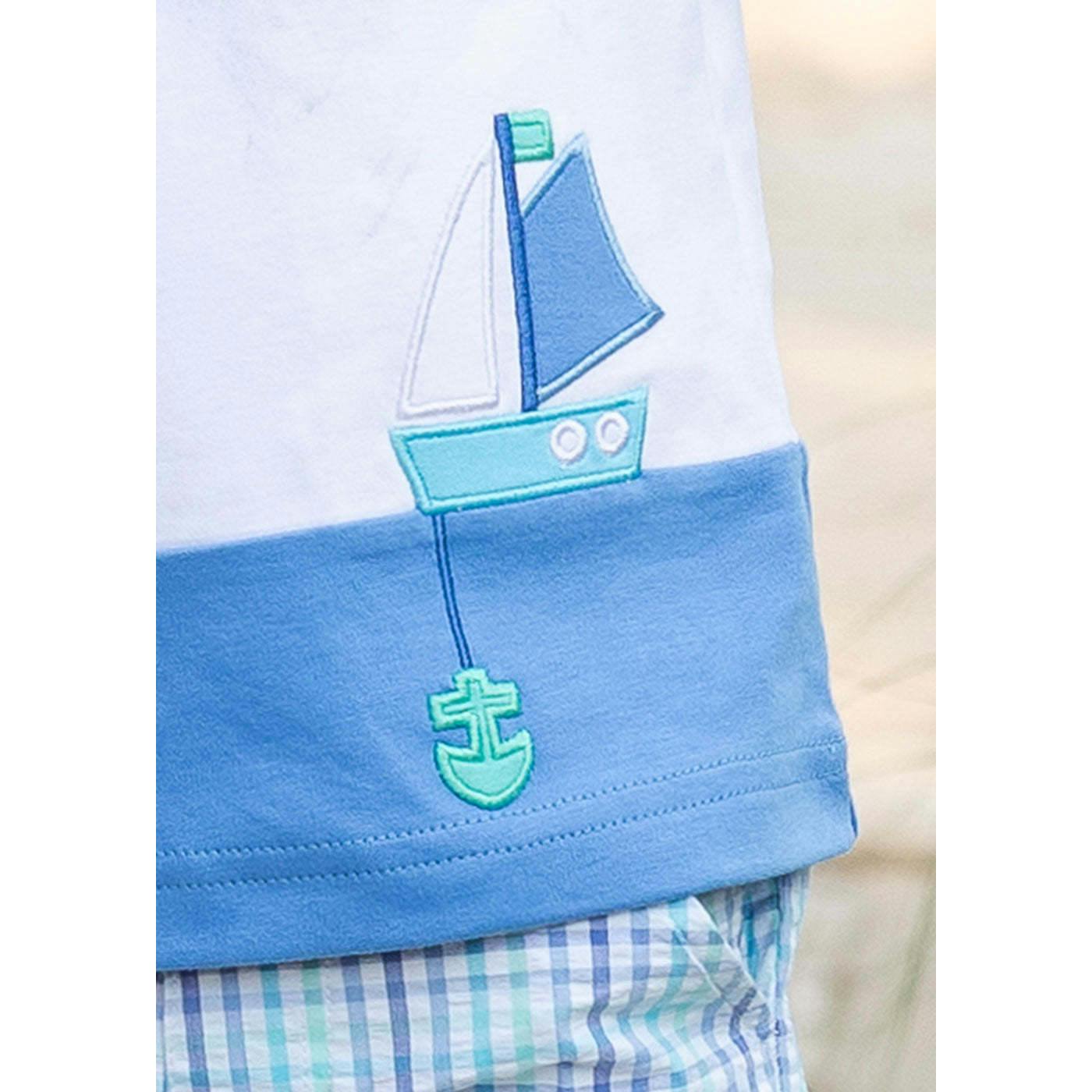 Knit Shirt With Sailboat