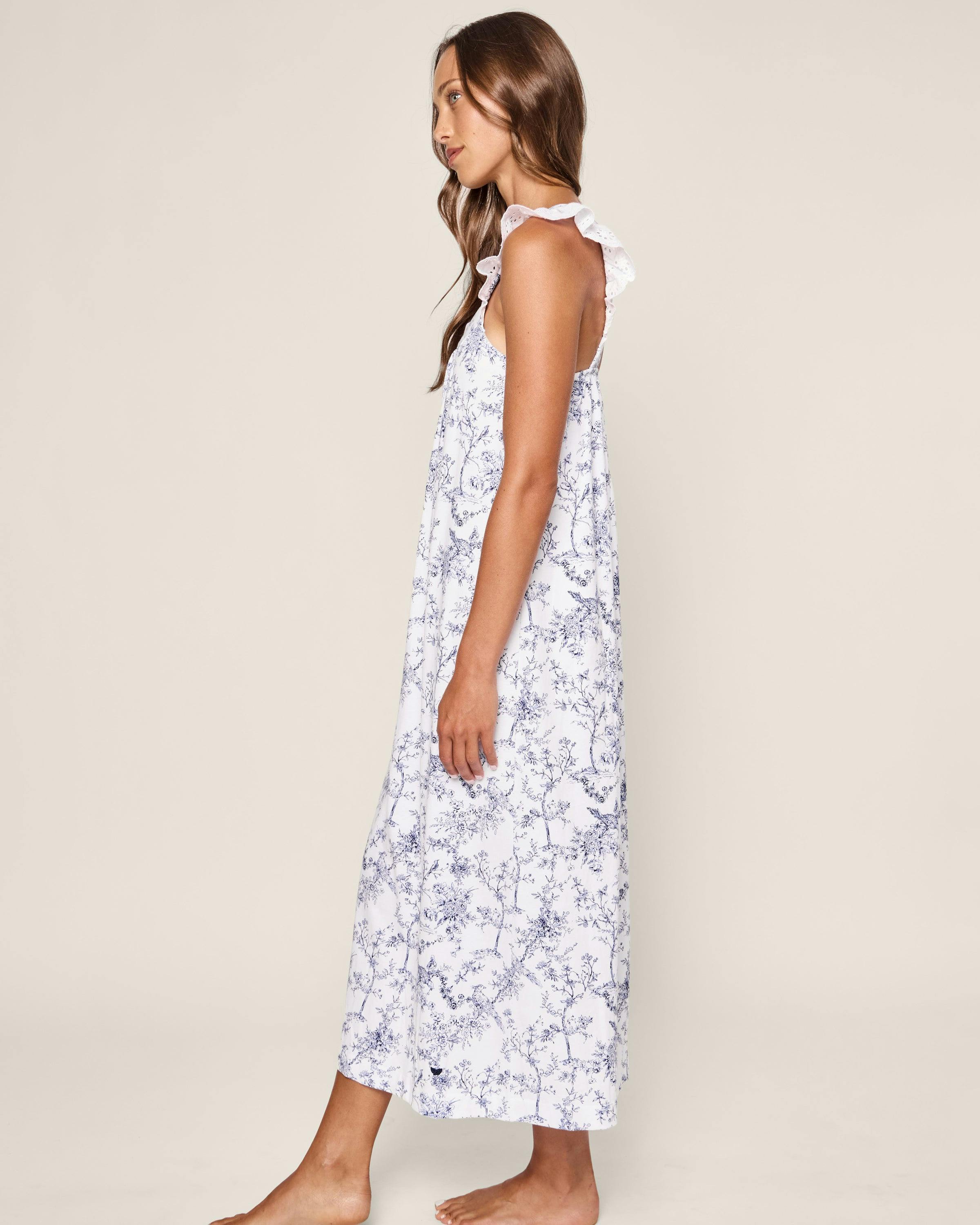 Women's Pima Clara Nightgown in Timeless Toile