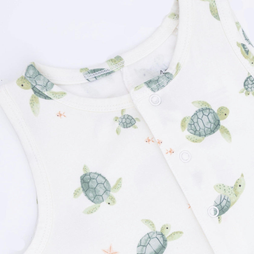 Sea Turtles - Sleeveless Shortie Romper