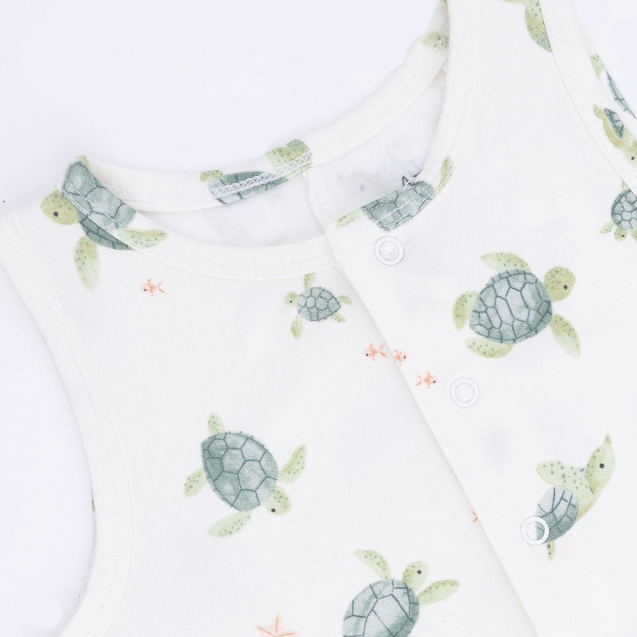 Sea Turtles - Sleeveless Shortie Romper