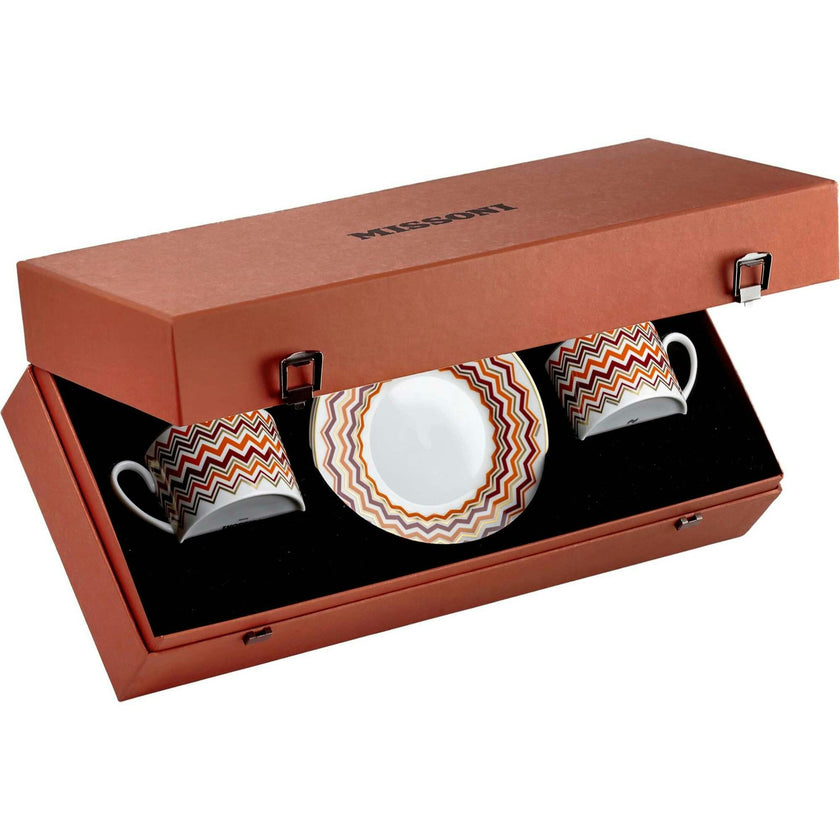 Tea Cup & Saucer Iconic Set of 2 In Luxury Box Diam. 3.3"