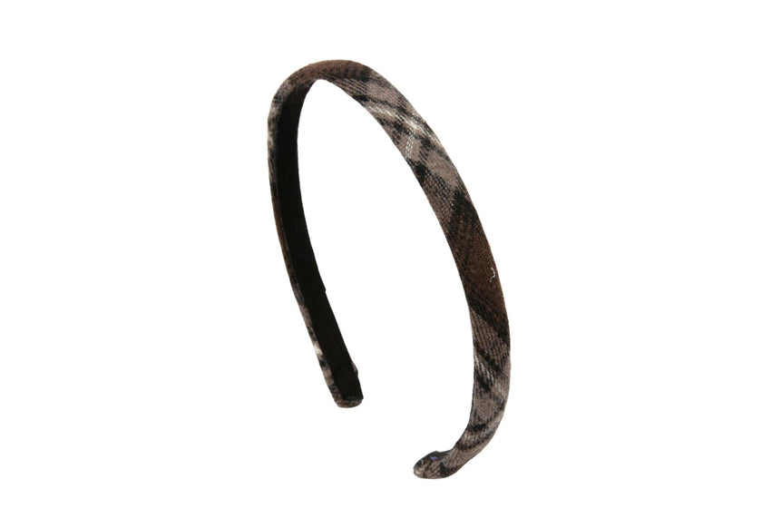 Winter Check Thin Headband