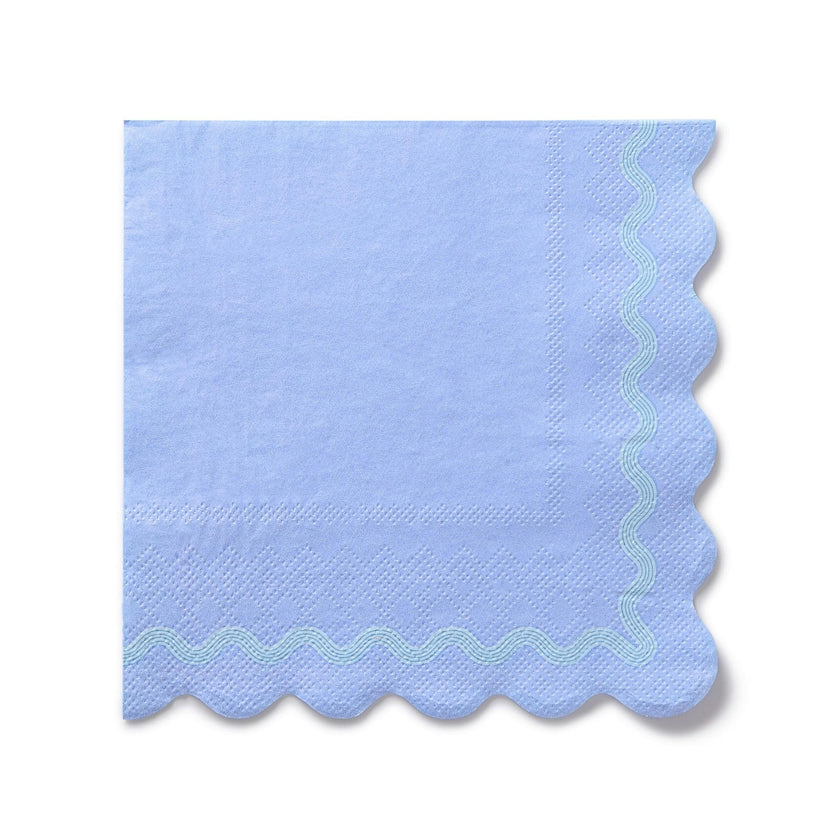 Packed Party Rainbow Ric Rac Assorted Lunch Napkins 20ct - Multicolor Ric Rac Detail 3-Ply Napkins in 5 Bold Color Combinations