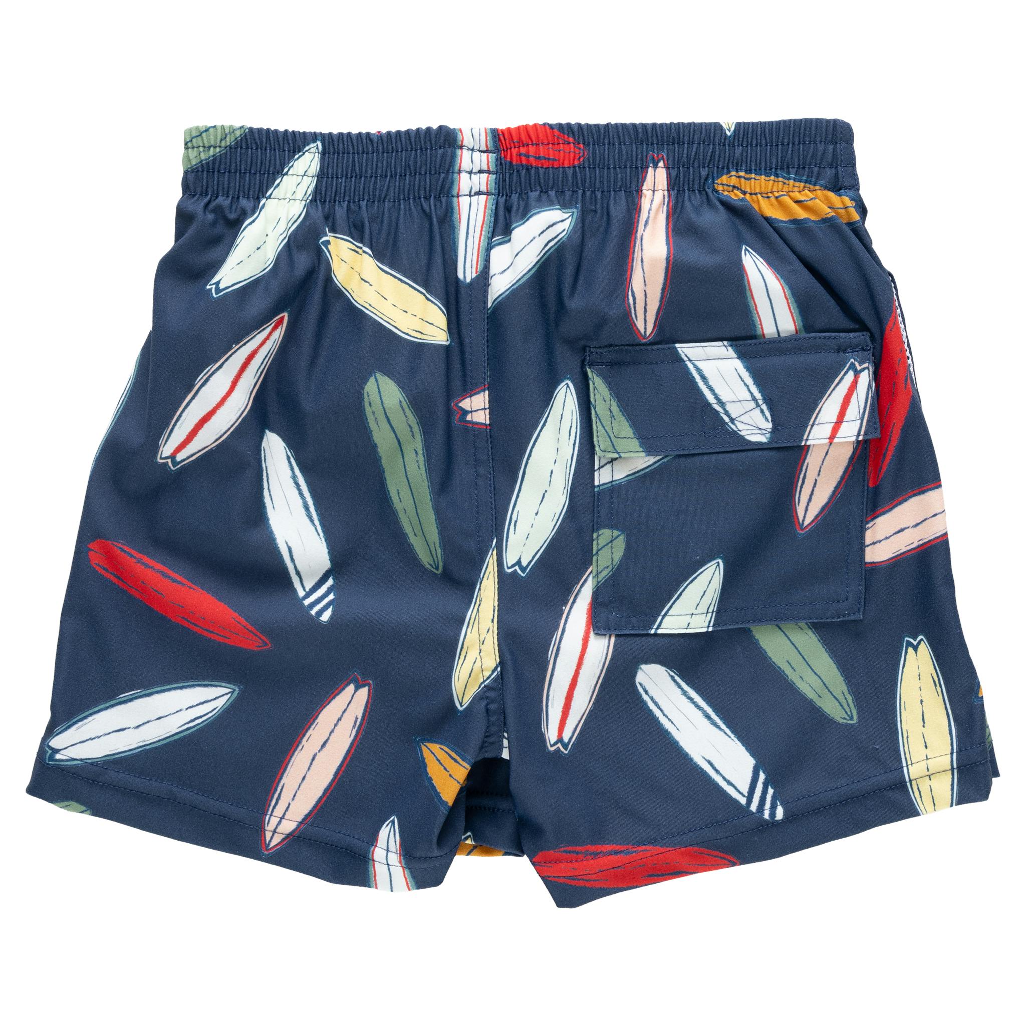 Boys Swim Trunk - Navy Surfboard