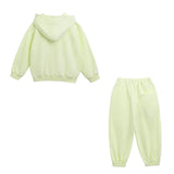 Yellow Bow Detail Tracksuit Set