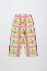 BIRDS PATCHWORK PANTS BLUSH