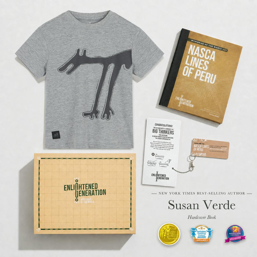 Nasca Gift Box with Curious Desert Dog Kids Tee, Book, and Activities