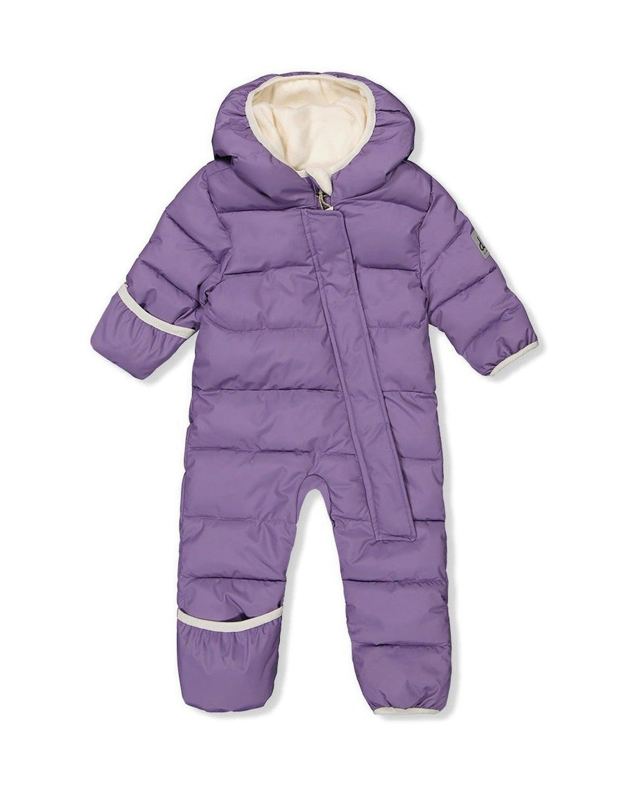 Baby Cloud One Piece Snowsuit Adapted For Car Seats Violet