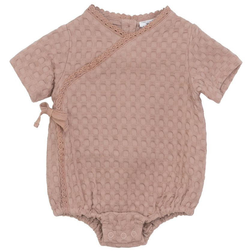 Textured Waffle Romper