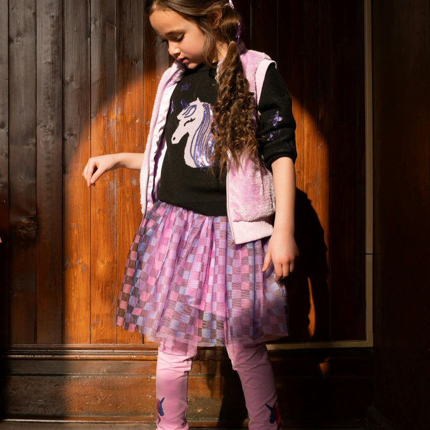 Faux Fur Sleeveless Vest Violet