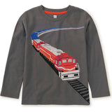 Express Train Graphic Tee, Grey