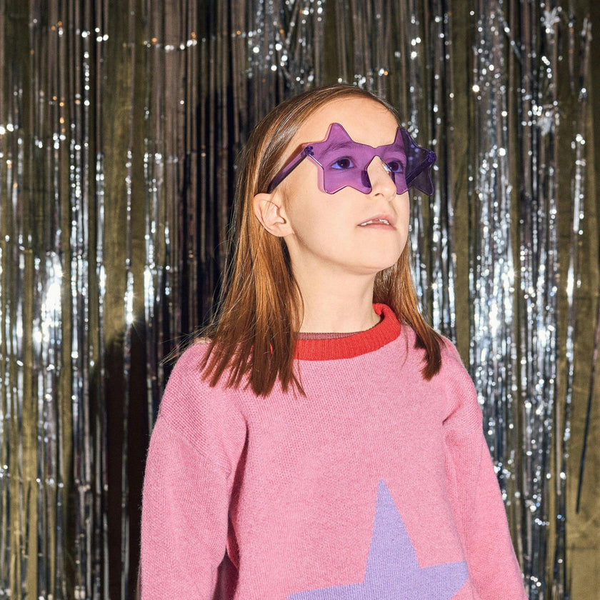 children's wool blend sweater - star