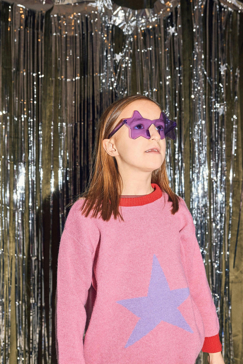 children's wool blend sweater - star