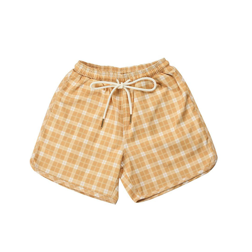 Swim Trunks | UPF + Recycled - Buckwheat Plaid