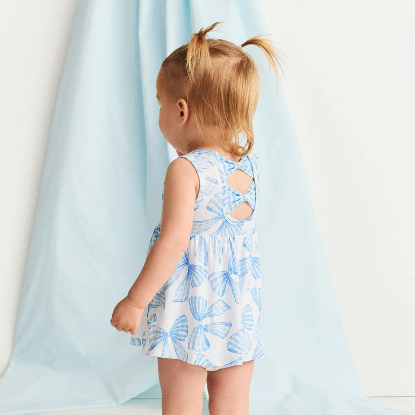 Edda Bow Back Bodysuit Dress