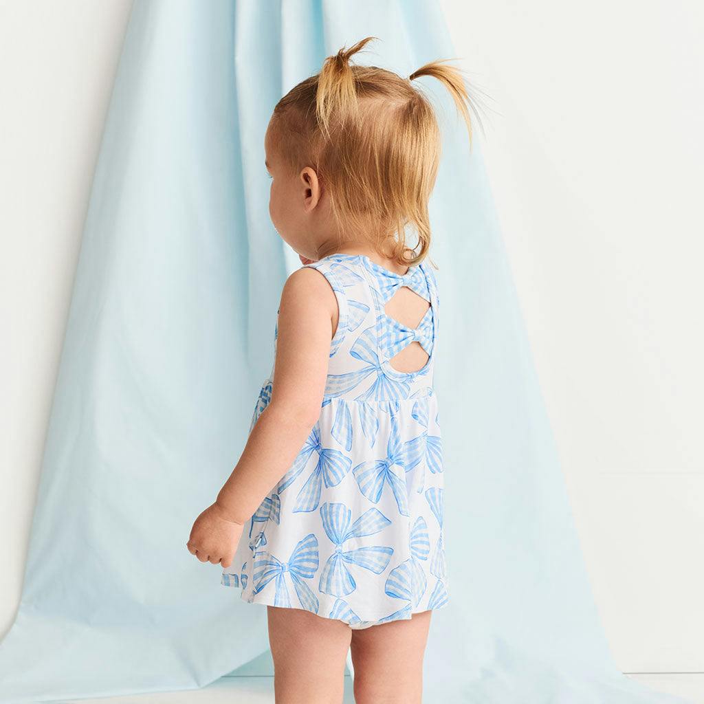 Edda Bow Back Bodysuit Dress