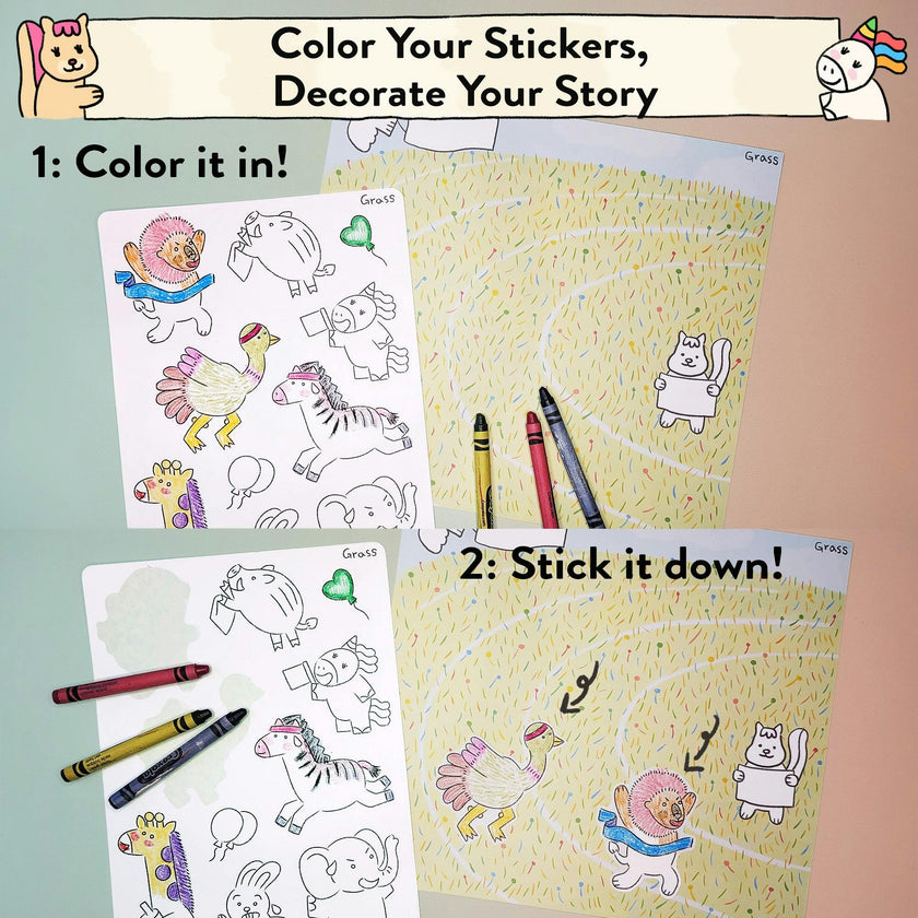 Animal World Storytelling Sticker Kit