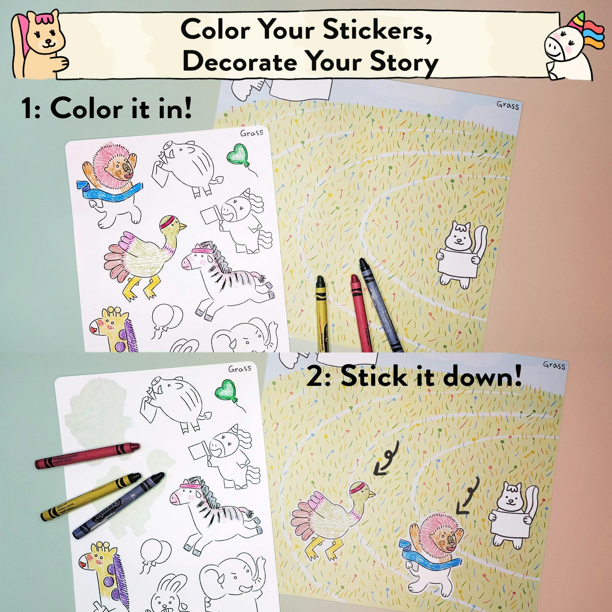 Animal World Storytelling Sticker Kit