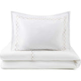 Alps Embroidered Border Crib & Toddler Duvet