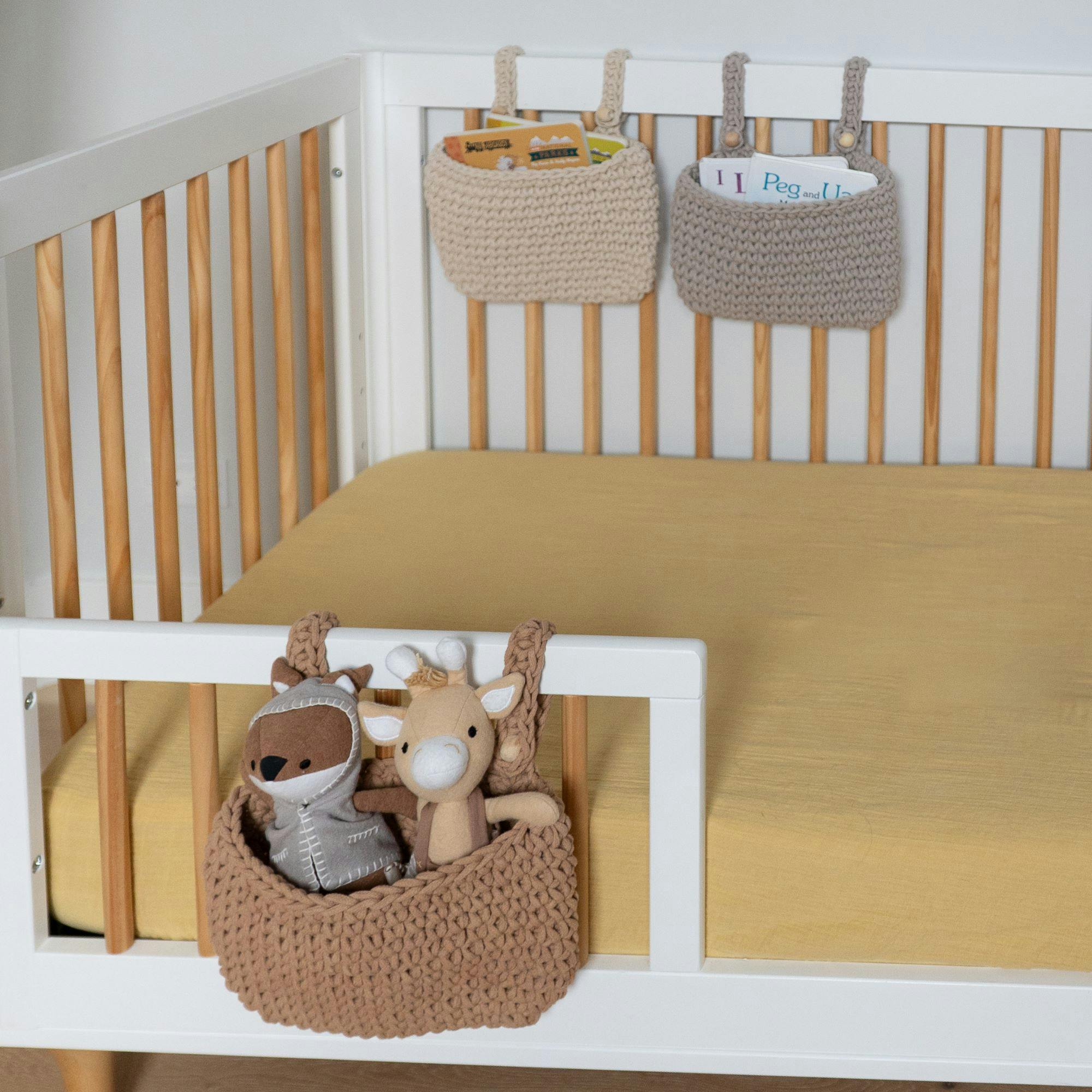 Charlie Farmhouse Hanging Storage Bin Trio