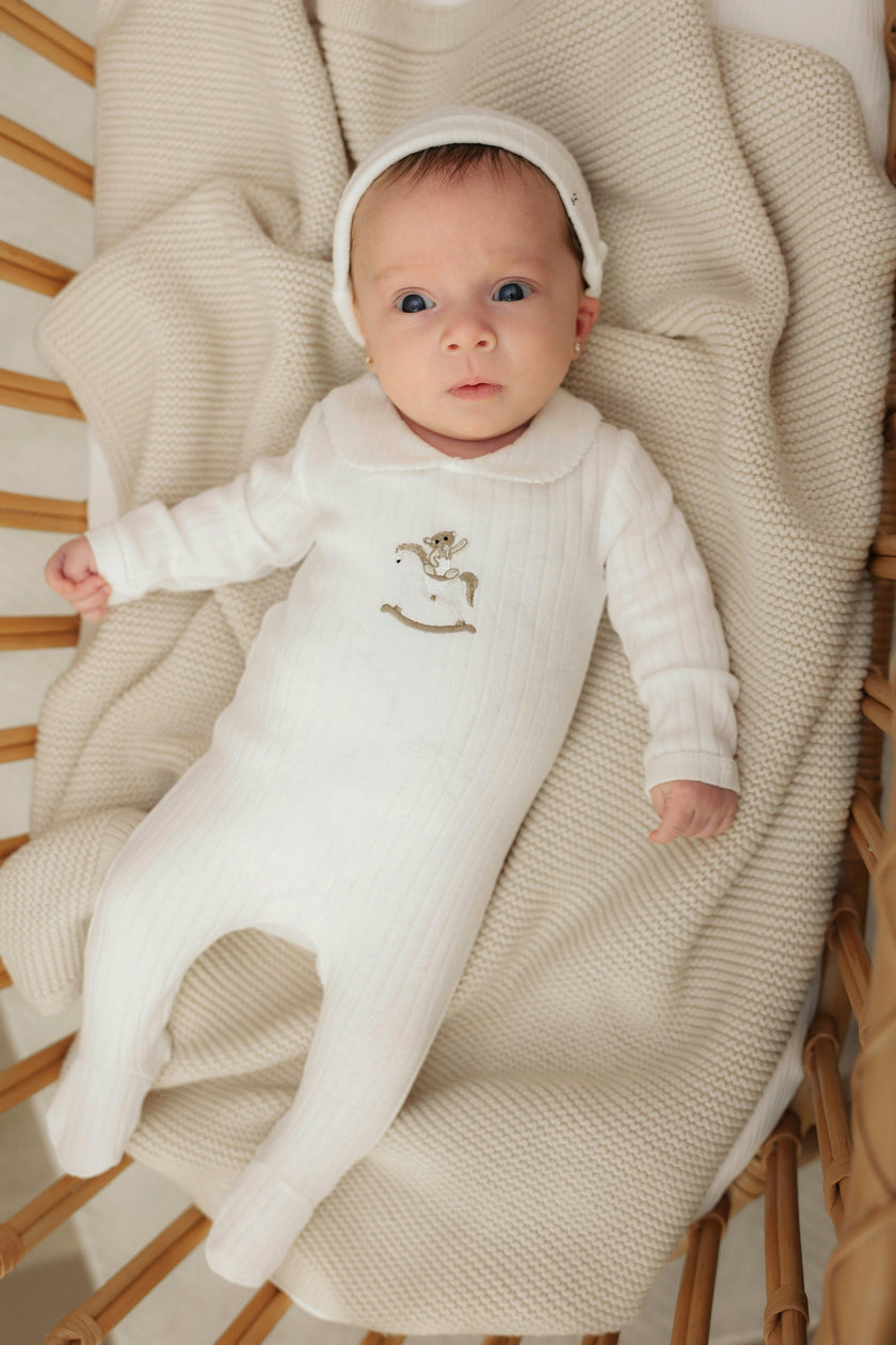 Horse Bear Print Onesie