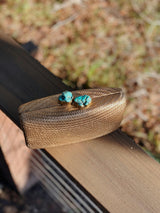 Women's Jen Straw Turquoise Stone Clutch Bag
