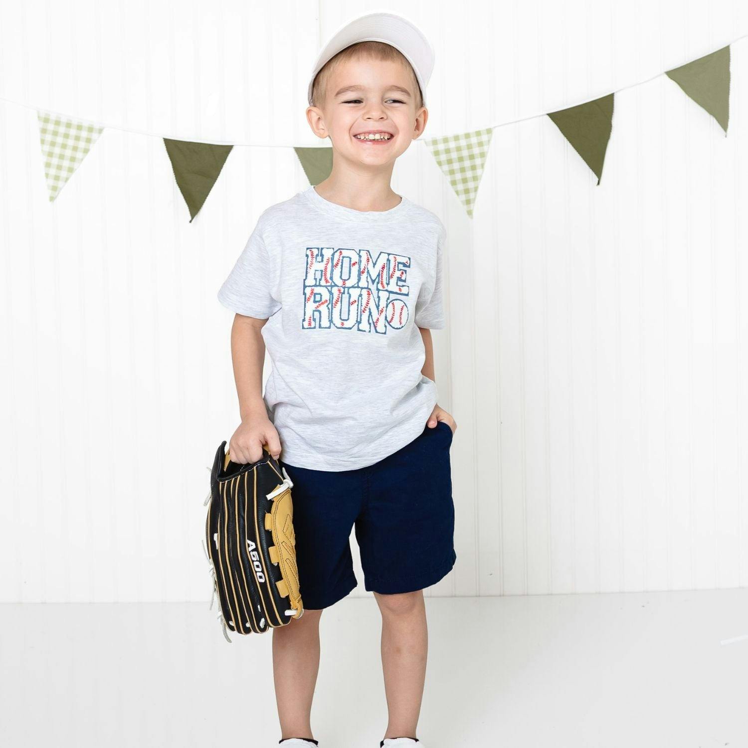 Home Run Patch Short Sleeve T-Shirt - Ash