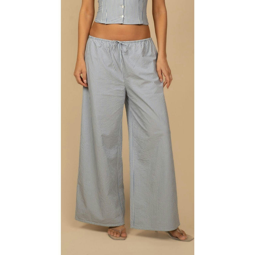 Drawstring Wide-Leg Pant