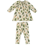 Fresh Veggies Organic Cotton Dress & Legging Set