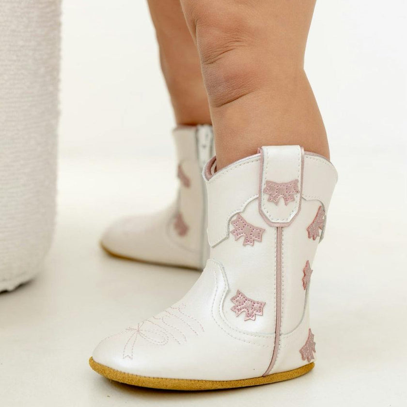 Cowgirl Bow Baby Bootie