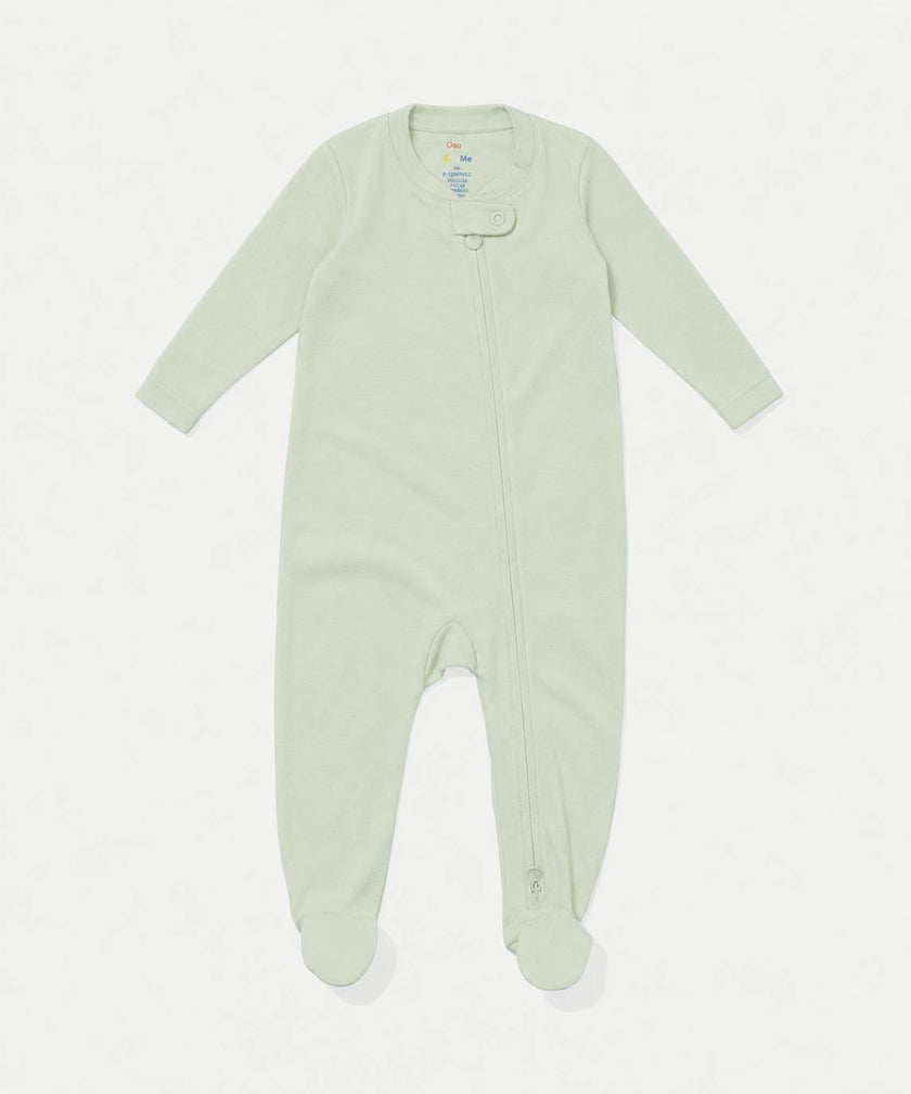 Marley Zip Pajama, Dusty Seafoam