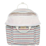 vintage stripe coated everyday backpack