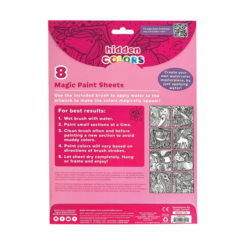 Hidden Colors Magic Paint Sheets - Magic Friends
