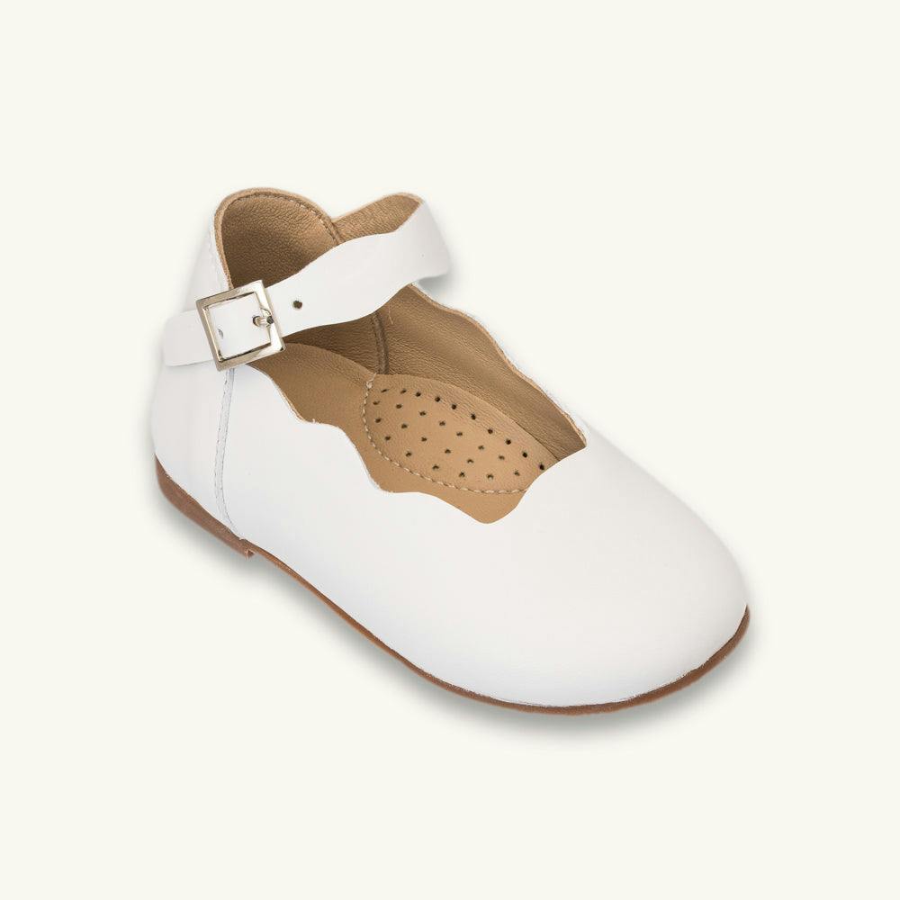 Toddler Ondina Ballet Flat | White Leather