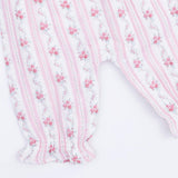 Winding Roses Stripe - Ruffly Strap Overall