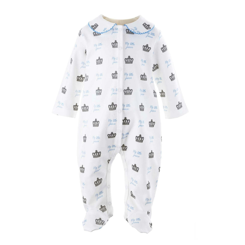 Prince Crown Print Footie