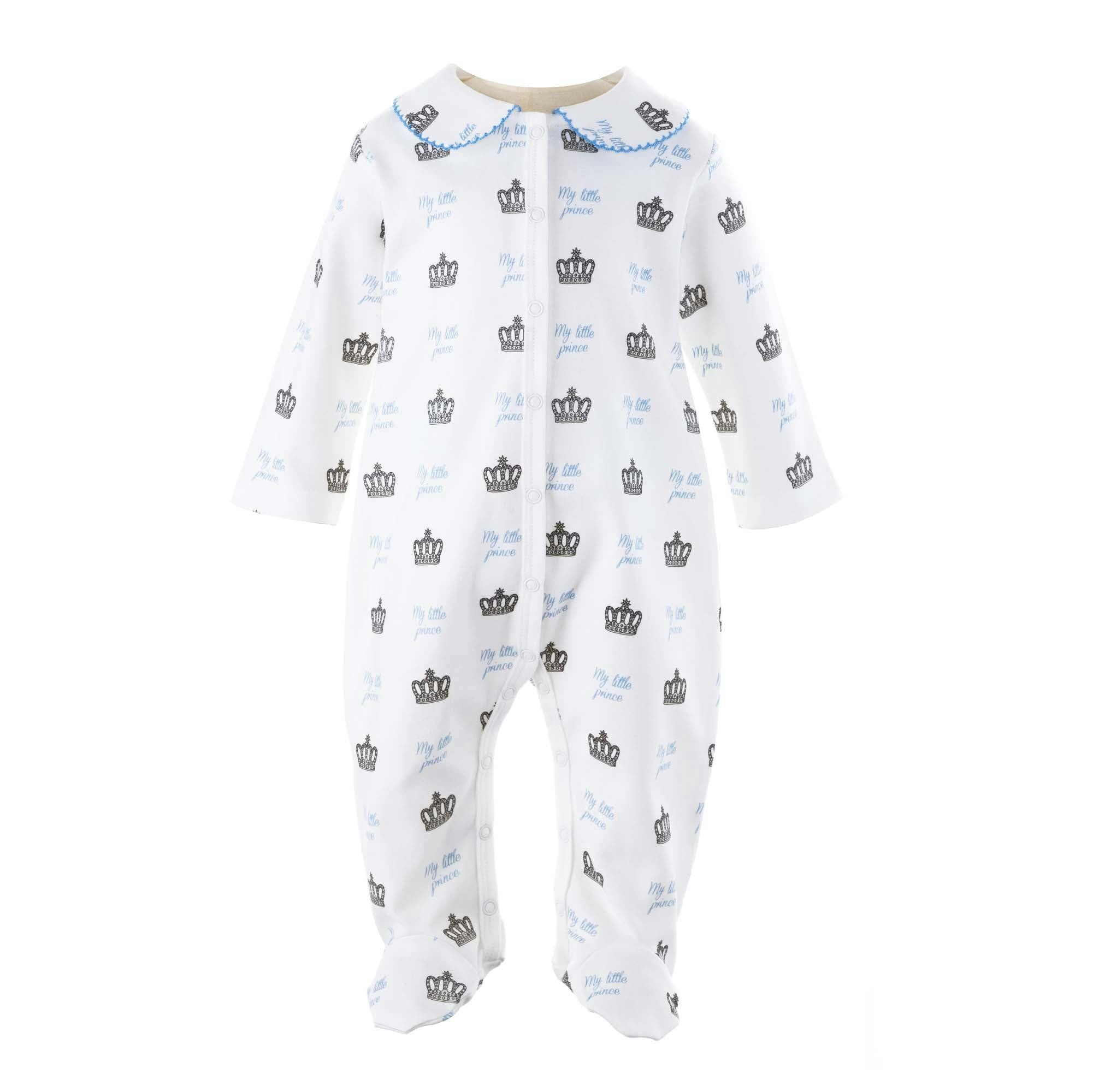Prince Crown Print Footie