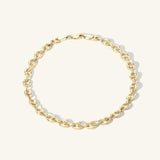 Puffed Mariner Chain Bracelet
