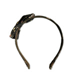 Liberty of London Bow Headband, Brown Floral
