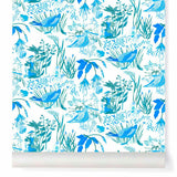 Wallpaper LUCIOLES color Bleu