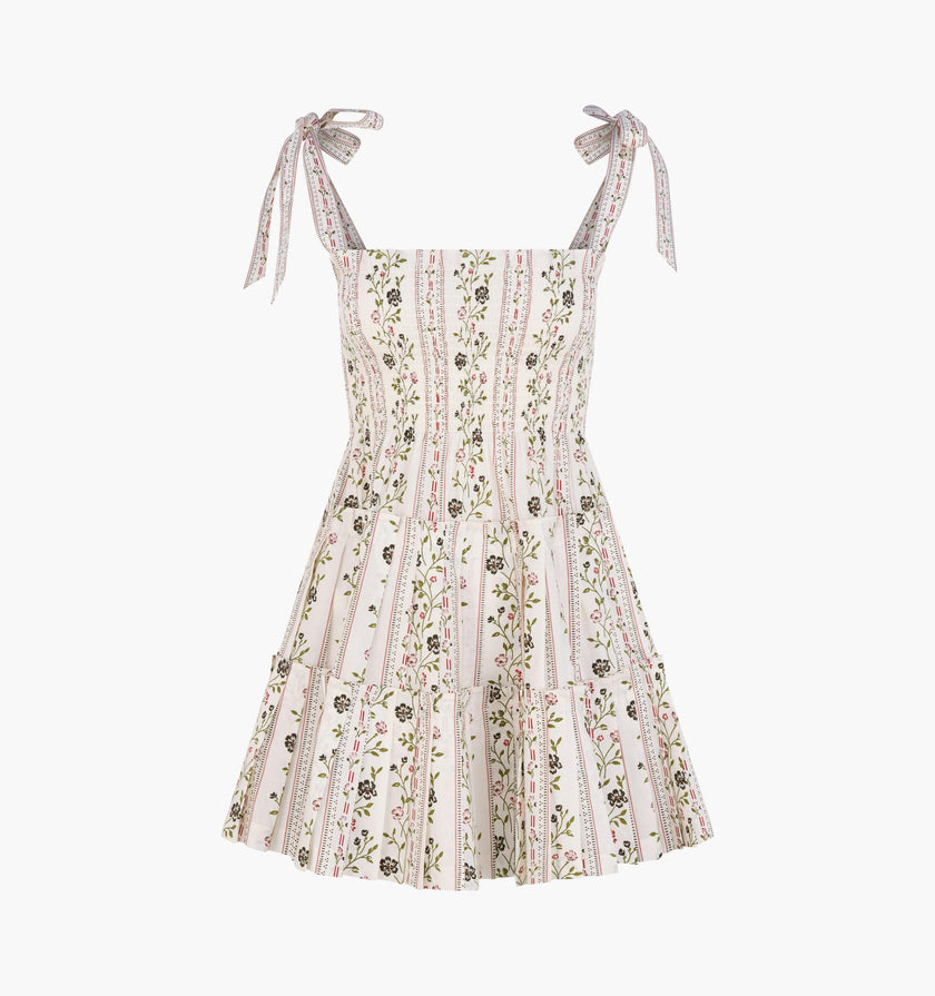 The Ribbon Charlotte Nap Dress -  Kelmscott Ribbon Stripe