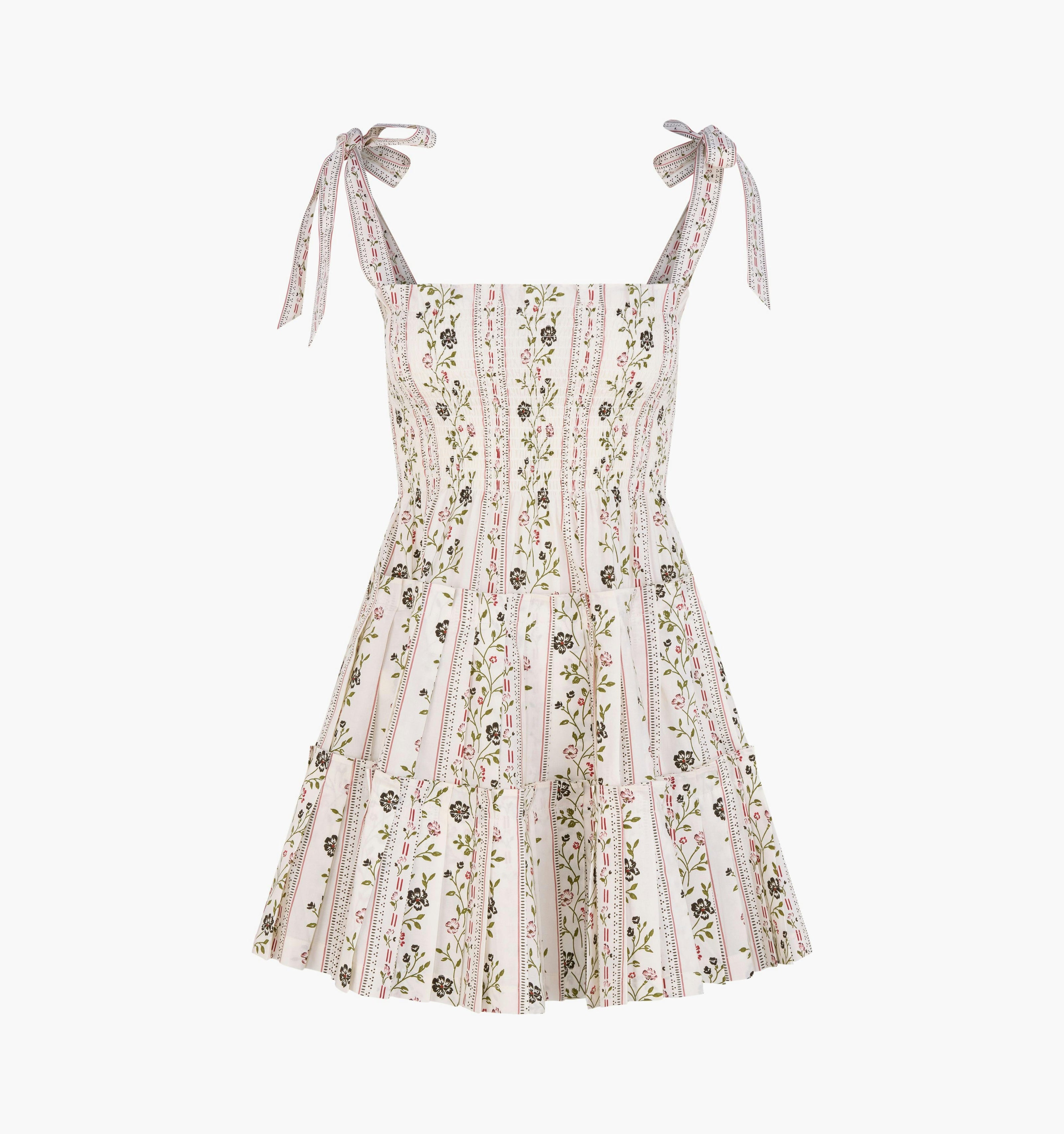 The Ribbon Charlotte Nap Dress -  Kelmscott Ribbon Stripe