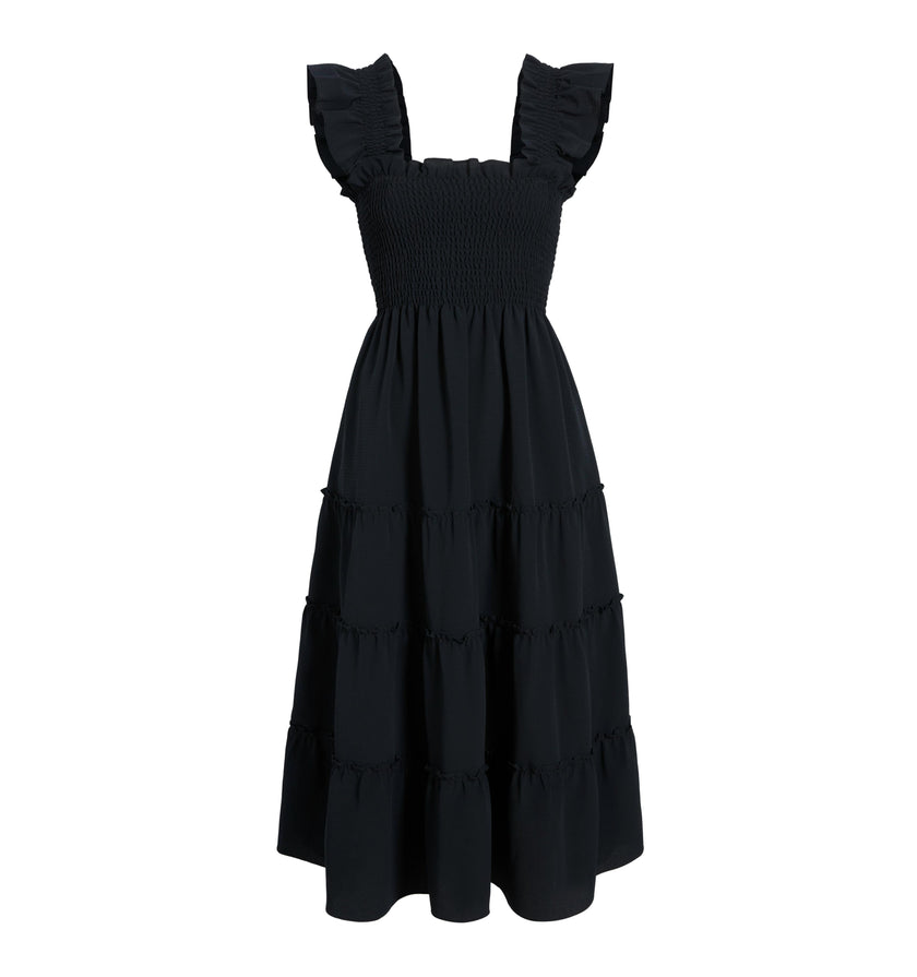 The Ellie Nap Dress - Black Crepe