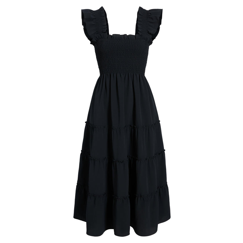 The Ellie Nap Dress - Black Crepe